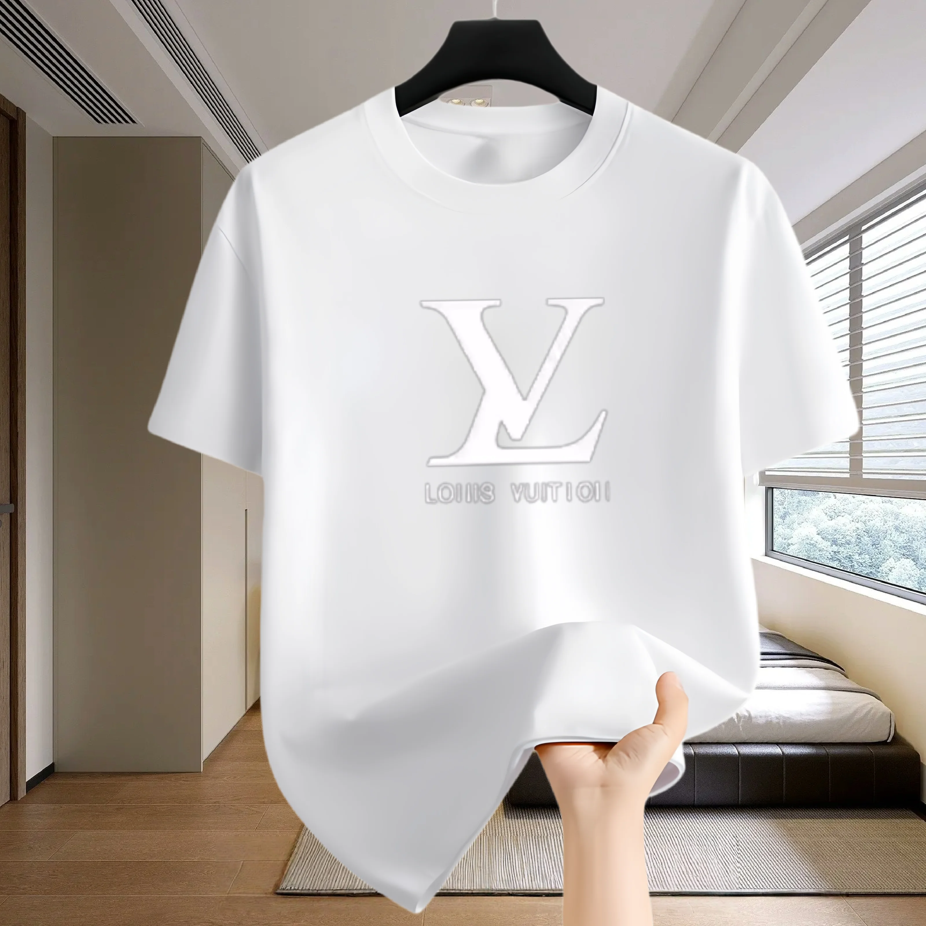 

New Men‘s Running T-shirt Spring / Summer Thin Top Trend curve printing Quick Dry Short Sleeve Breathable Fitness Sports T-shirt