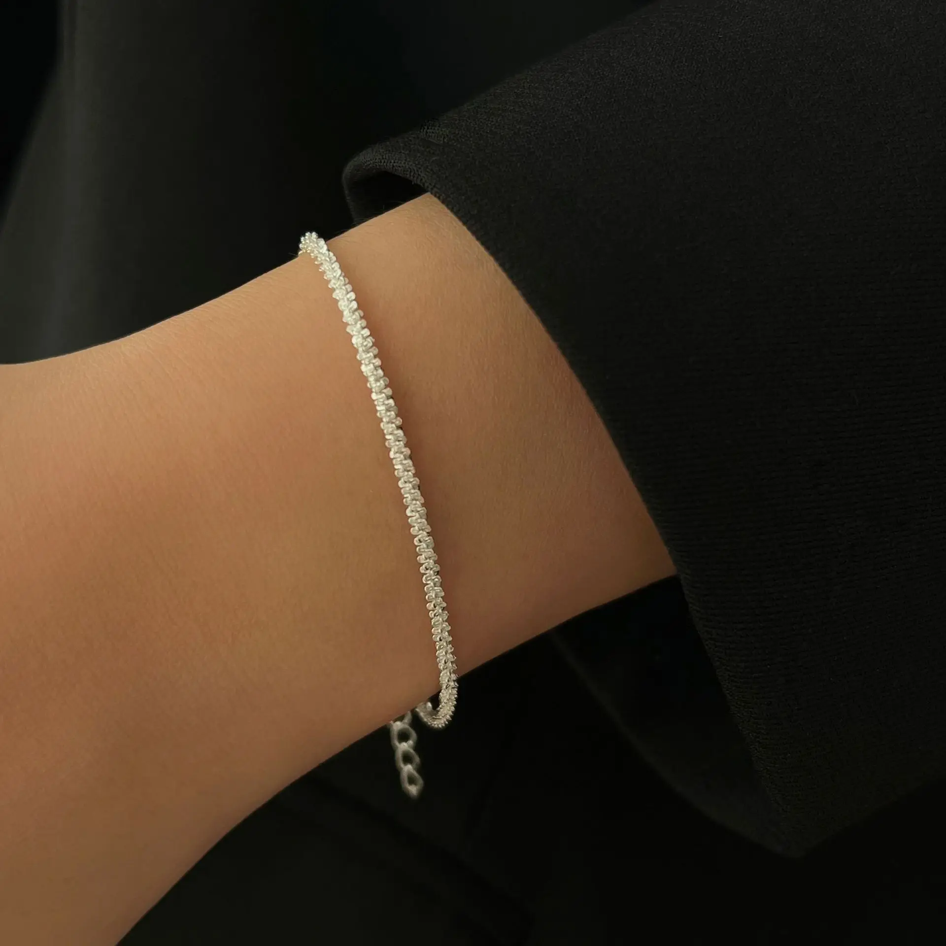 2pcs Sparkling Silver Color Starry Star Anklet For Women Summer Beach Vacation Jewelry Simple Trendy Gifts image 5
