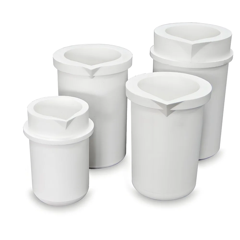 Creuset en silice de Quartz haute température, capacité de 1KG/2KG/4KG pour bijoux or et argent, outils et équipements