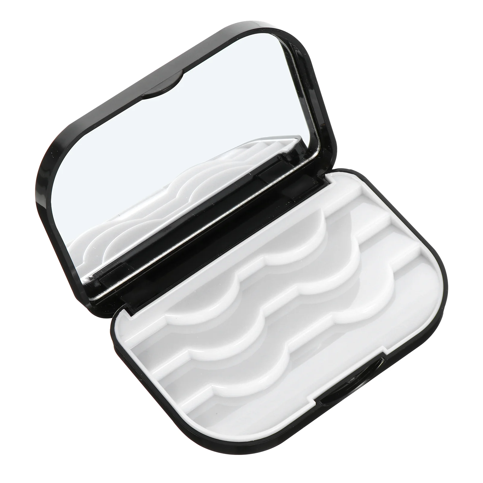 Support de boîte de rangement de cils, faux conteneur dissolvant, étui d'emballage en plastique anti-poussière crinière