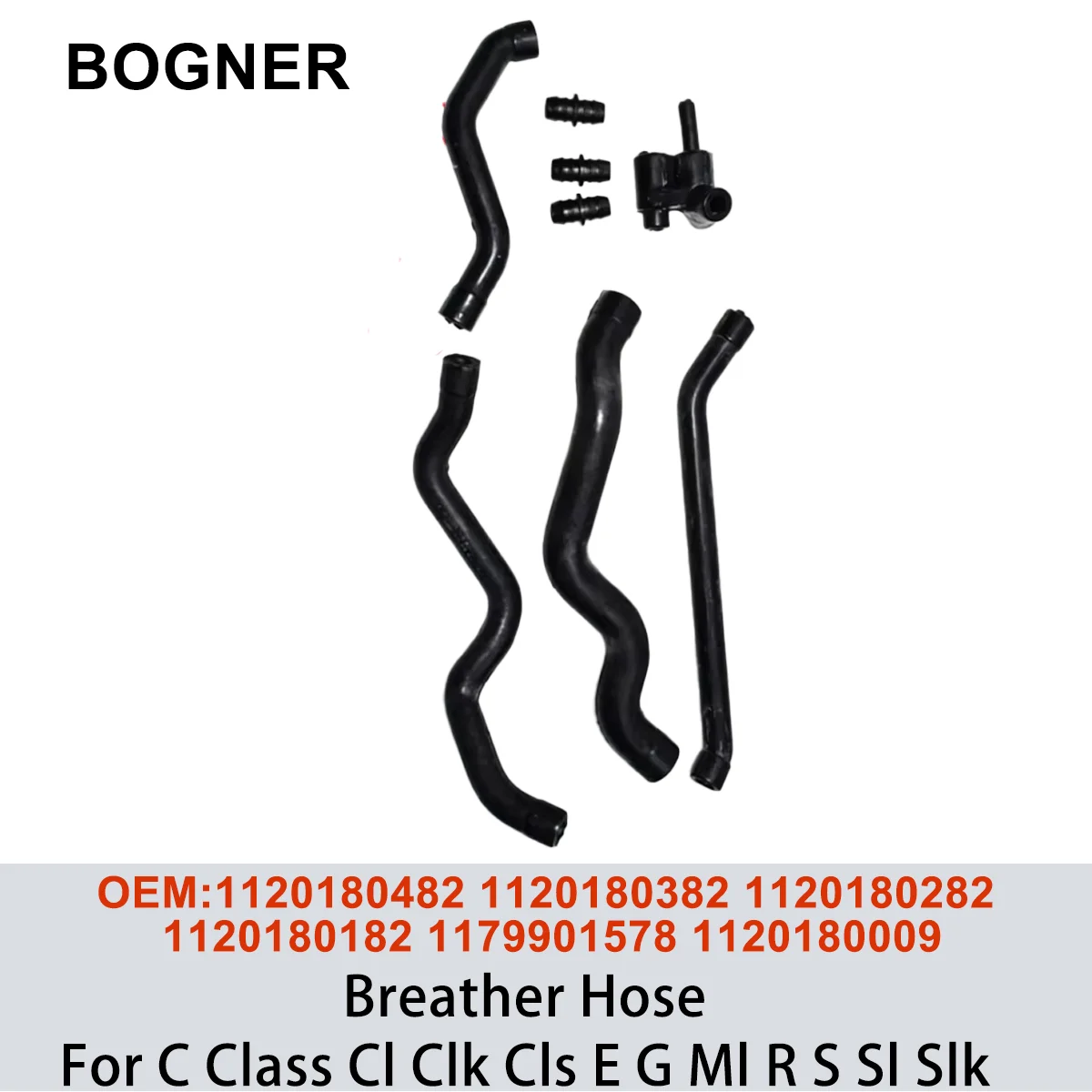 1120180482 1120180382 1120180282 1120180182 1179901578 1120180009 Breather Hose For C Class Cl Clk Cls E G Ml R S Sl Slk