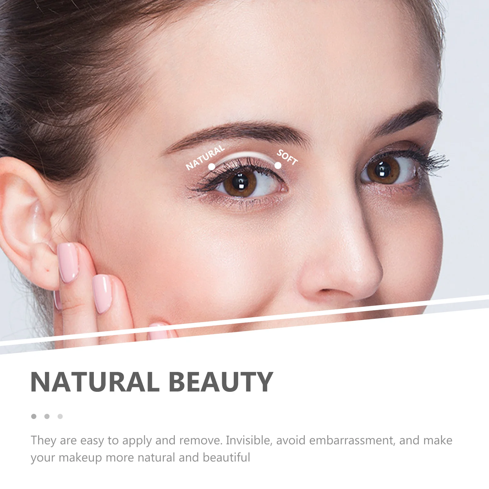 

2 Bags Comfortable Double Eyelid Stickers Invisible Natural Eyelid Tapes Waterproof Sweatproof Eye Makeup Tool for Girls