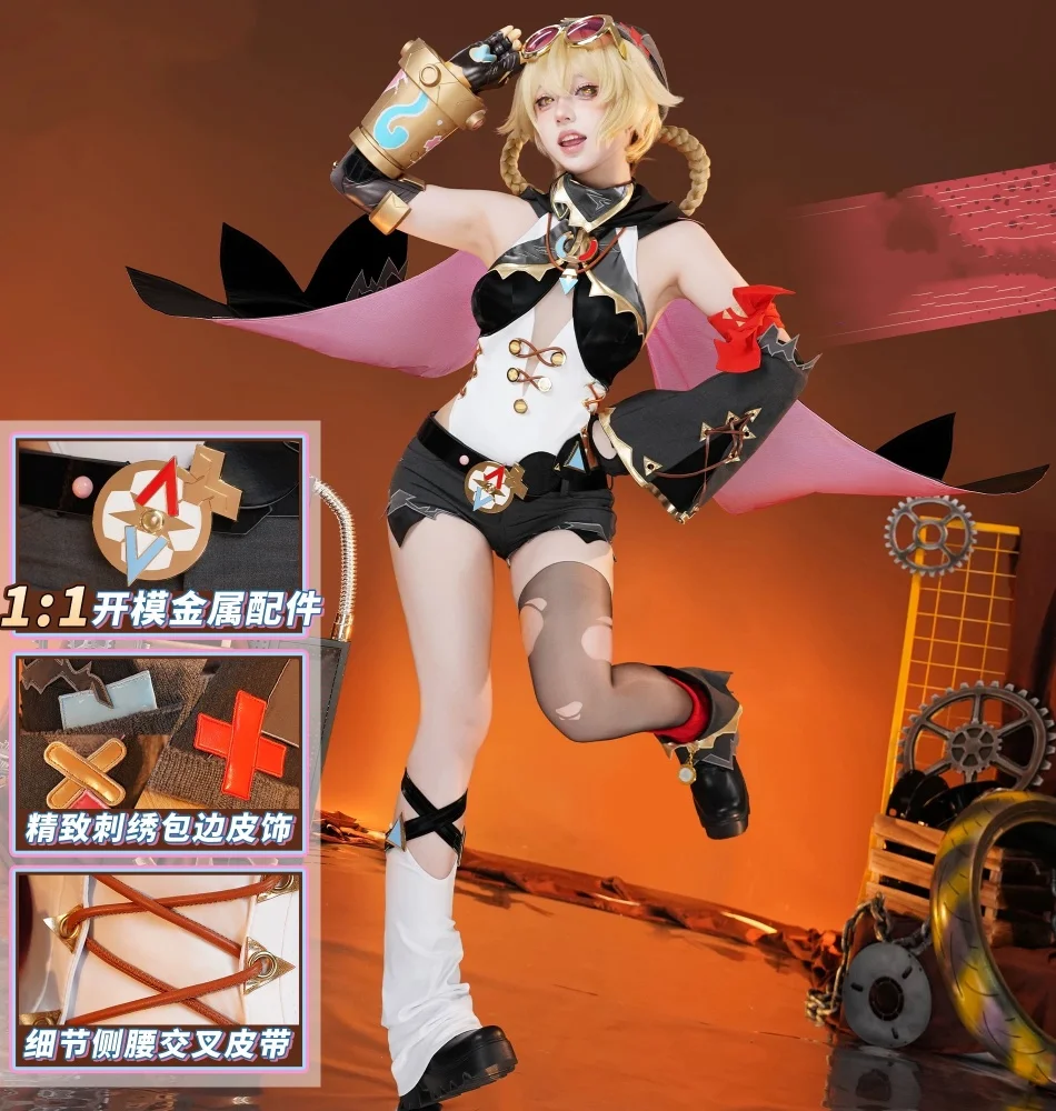 

COSMART Genshin Impact Jahoda Cosplay Costume Cos Game Anime Party Uniform Hallowen Play Role Clothes Clothing