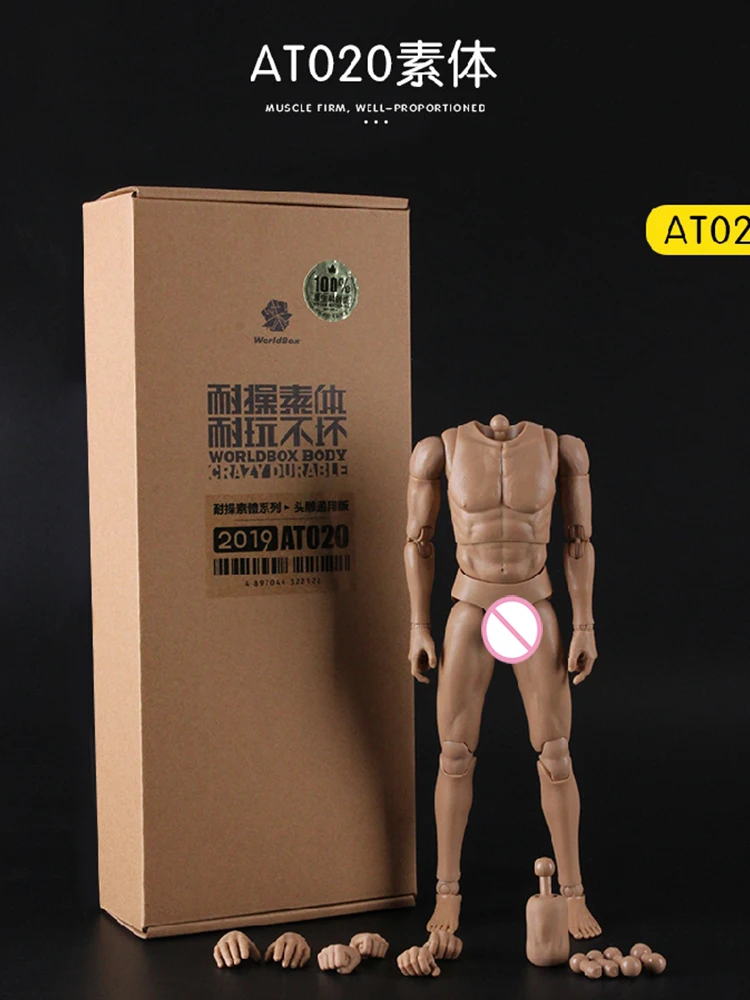 Worldbox at012 at017 1/6 soldado masculino corpo comum at018 homem gordo at020 at027 corpo móvel muscular para 12 "figura de ação decoração