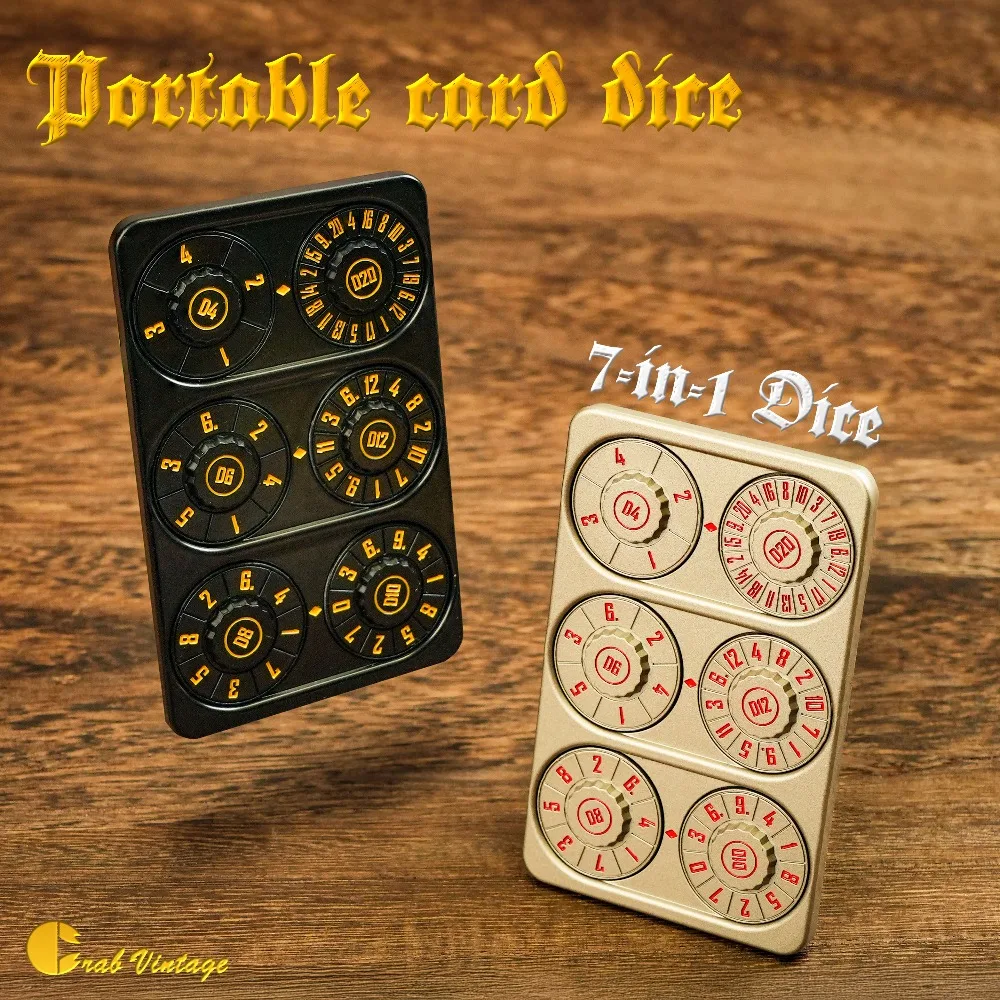 card-dice-metal-spinning-disc-multi-faceted-dice-spinning-fidget-spinner-stress-relief-toy