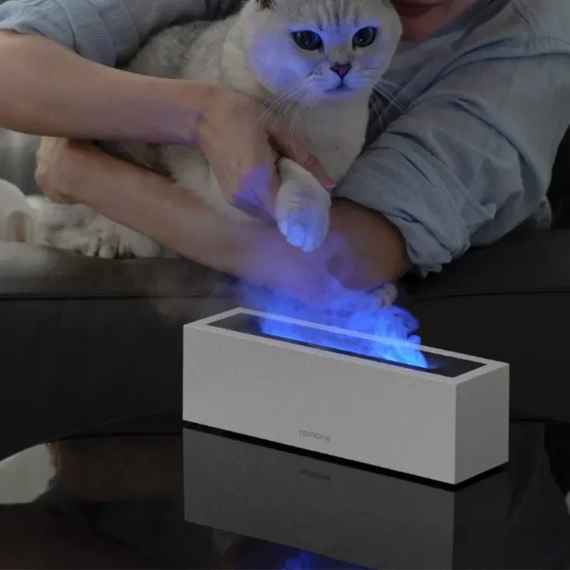 for Nordic Oumu Flame Aromatherapy Machine NJS003 Home Simulation Flame Humidifier with Ambient Light New Product