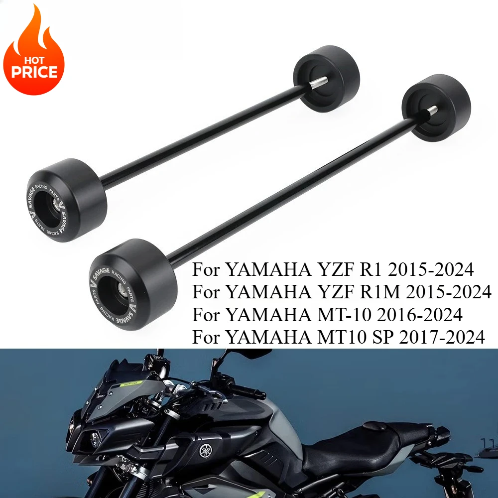 

Слайдер рамы, передняя и задняя ось, слайдеры для Yamaha YZF R1 R1M MT 10 SP 2015-2024 YZF-R1, подставка для катушки маятника
