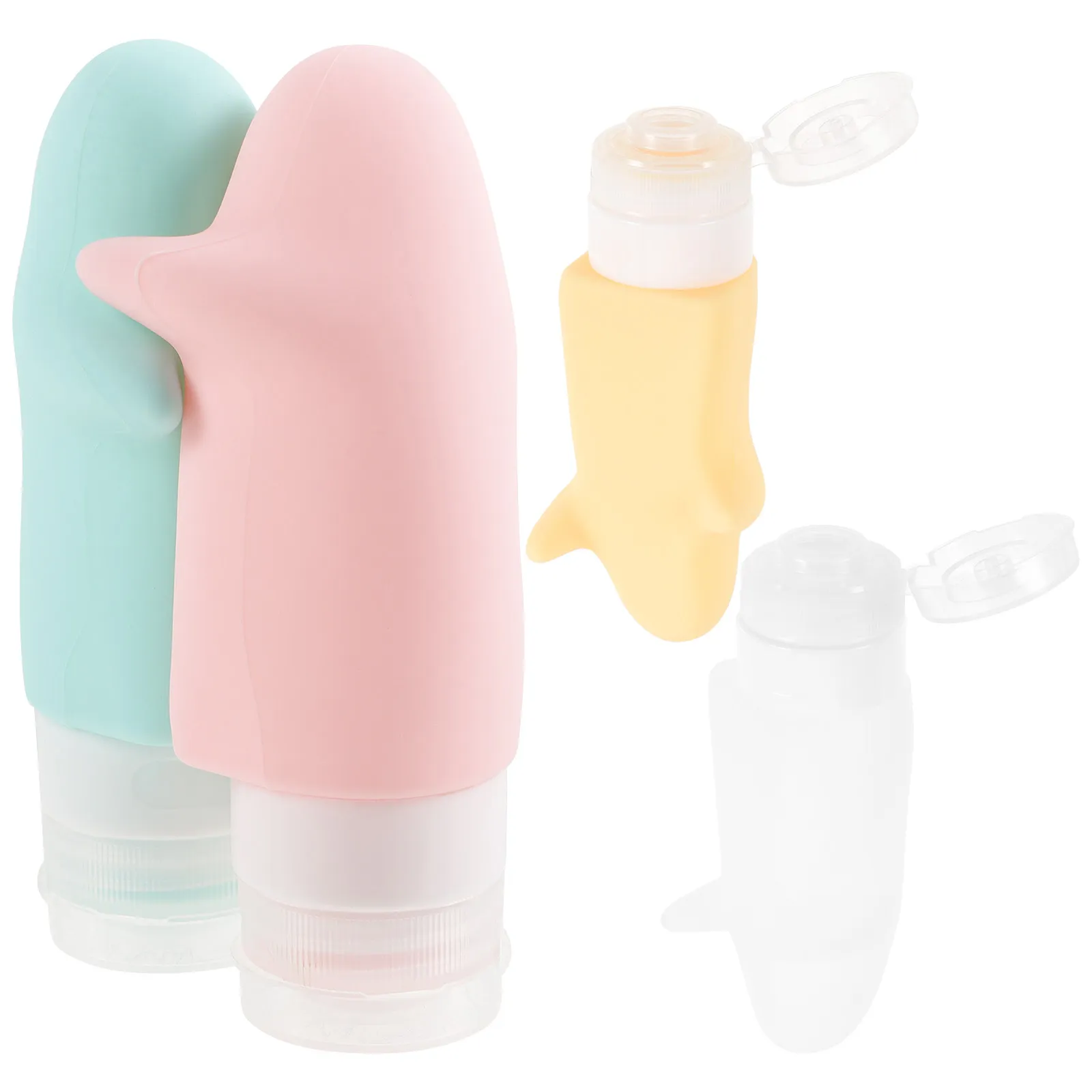 

4Pcs Travel Bottles 90Ml Leakproof Portable Toiletry Containers Set for Lotion Cream Sunscreen Shampoo Conditioner