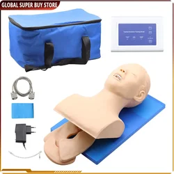 Endotracheal Intubation Human Model 220V Oral Nasal Intubation Airway Managment Trainning Aid Kit for Education/Practice/Study