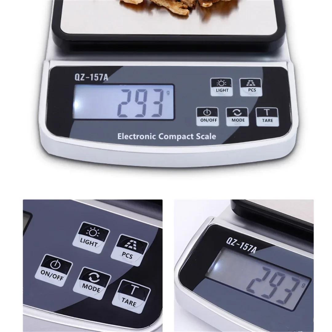 Kitchen Measuring Tools Electronic Scale 15/10/5/3KG Maximum Weight USB Charge Smart Digital Display Scale Precision Instrument