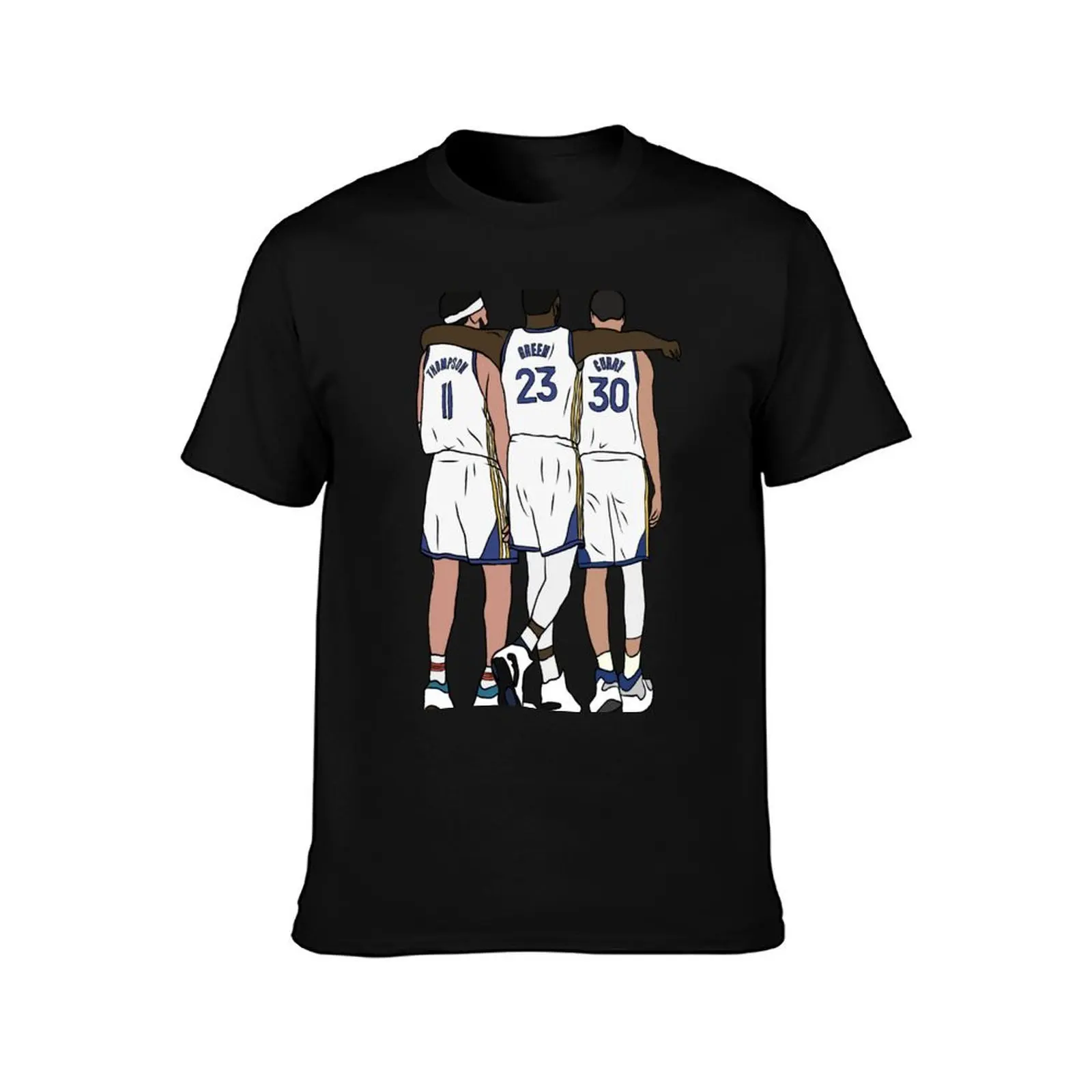 Klay, Draymond & Steph T-Shirt Basic Plain Tee for Spring and Summer T-Shirt