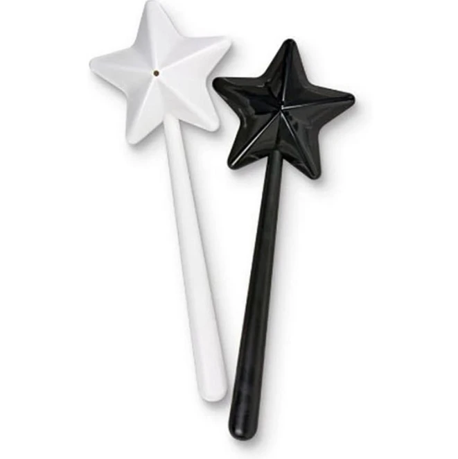 Portable Salt Pepper Shakers  Refillable Magical Star Wand Spice Dispenser Seasoning Shaker Set Kitchen & Dining BBQ Supplies