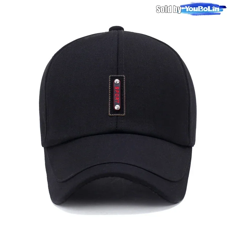 Spring and Summer New Clothing Cloth Baseball Cap Leisure Middle-Aged Sun Hat Splicing Brim Old Man Hat