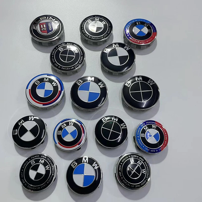 Centre de roue de voiture Hup, 56mm 68MM, 4 pièces, couvercle de roue pour BMW E36 E39 E46 E60 E90 E90 F01 F10, accessoires de remplacement