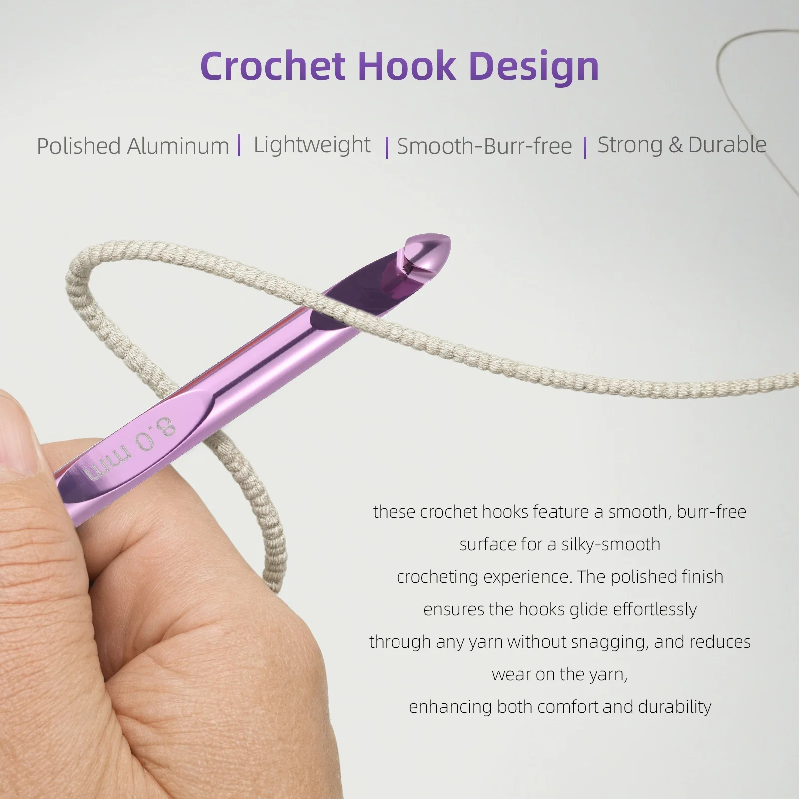 Рисунок 5 - Тунисский набор крючков для вязания