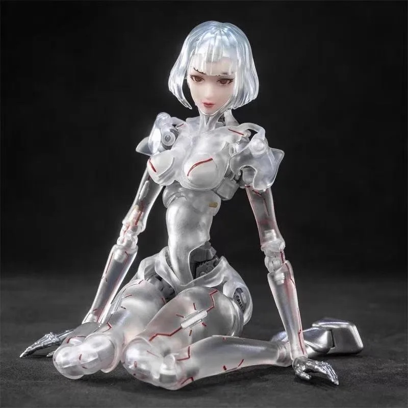 

New 17cm 1/12 AI Female Ultra-Modern Action Figure GK01fec1-C3 Nude Skeleton Body Cyber Style GK Model Collectible Toys Gifts