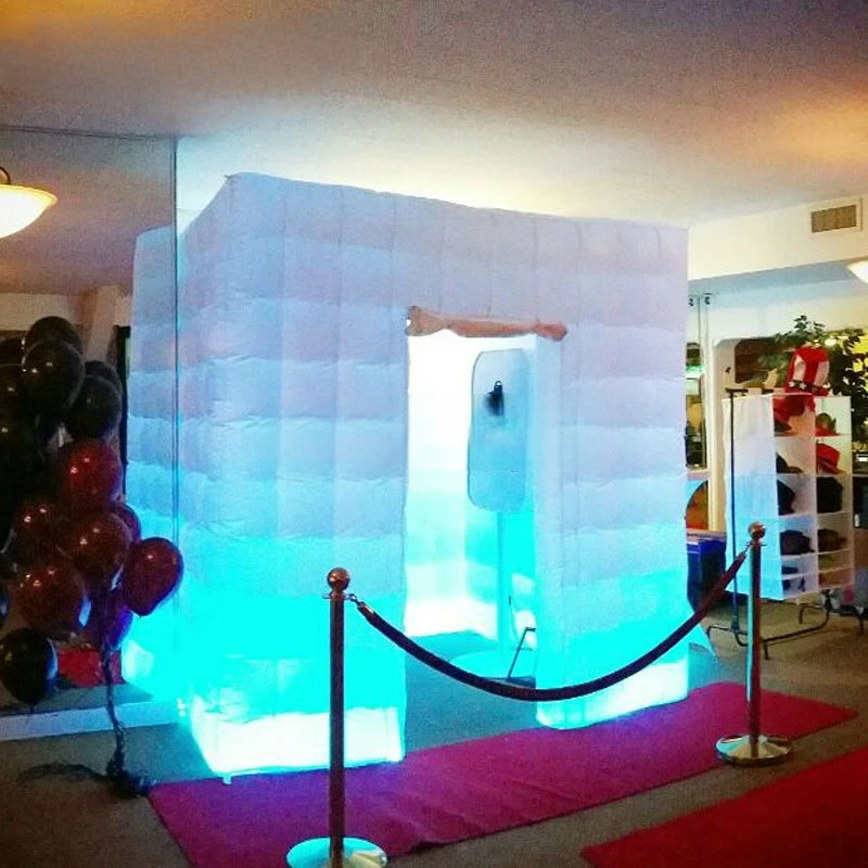 

Photo Booth inflatable Cube , Portable Backdrop, One Door, Enclosure For Advertising, Wedding Event