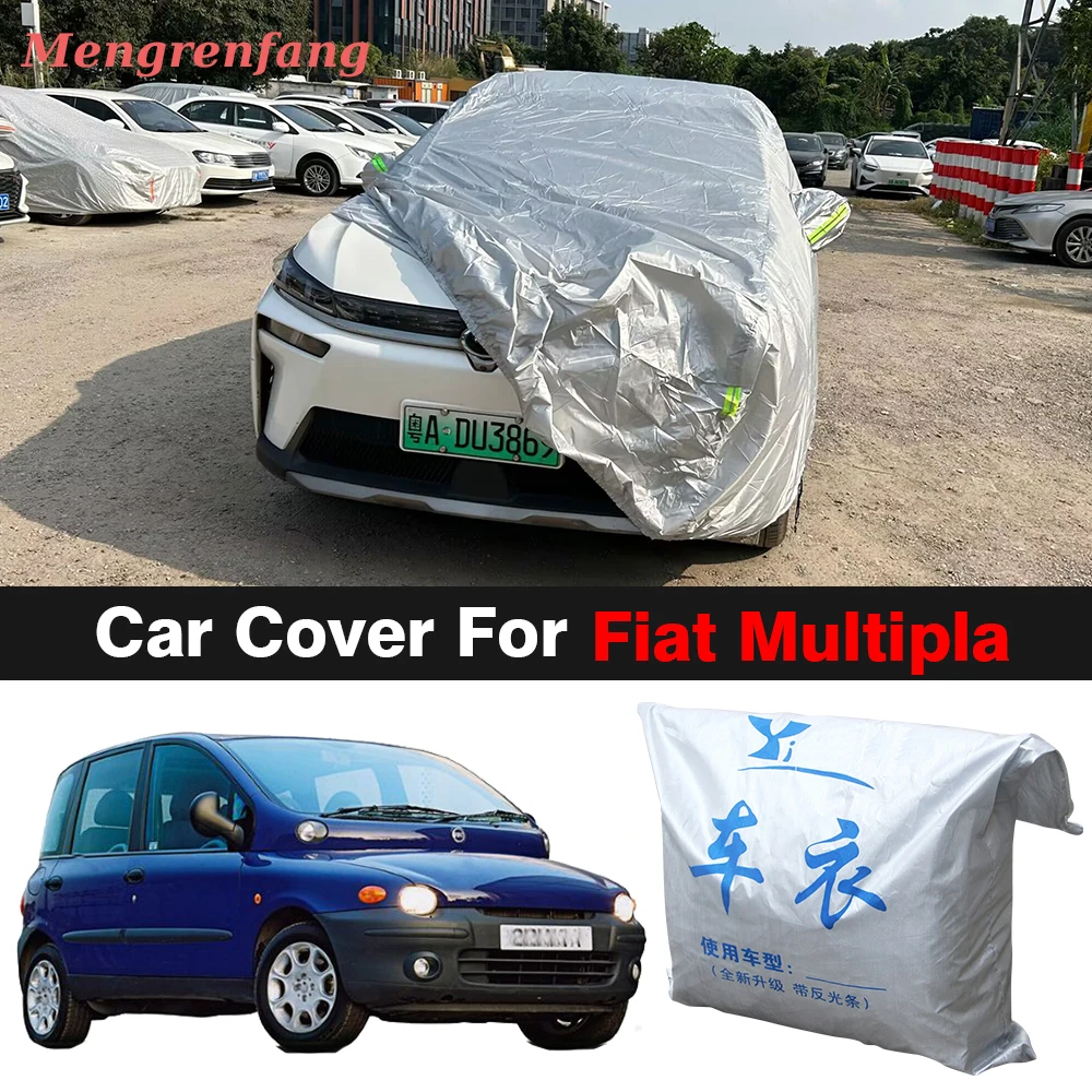 Car Cover For Fiat Multipla Outdoor Sun Shade Anti-UV Snow Rain Resistant Dustproof Auto Cover