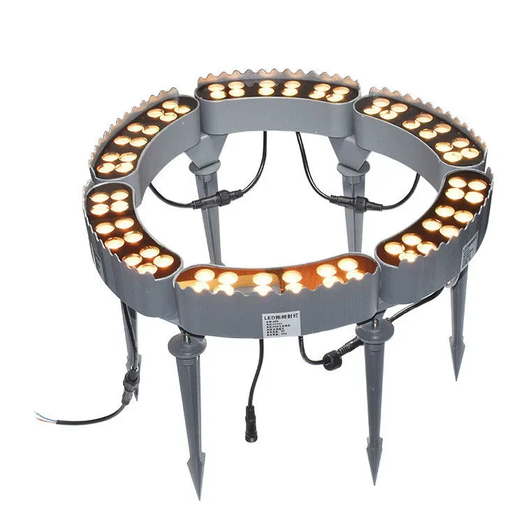 Outdoor Waterproof IP65 Rainy Day Uninterruptible Solar Garden Tree Hugging Light Splicing Dimming Rgb Garden and Courtyard Lamp