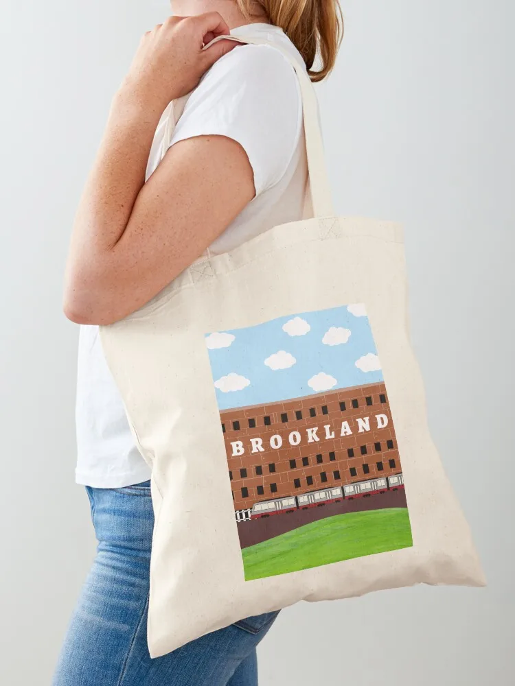 

Сумка-шоппер Brookland Metro Stop, складная сумка для покупок, портативная сумка для супермаркета, женская сумка-тоут.