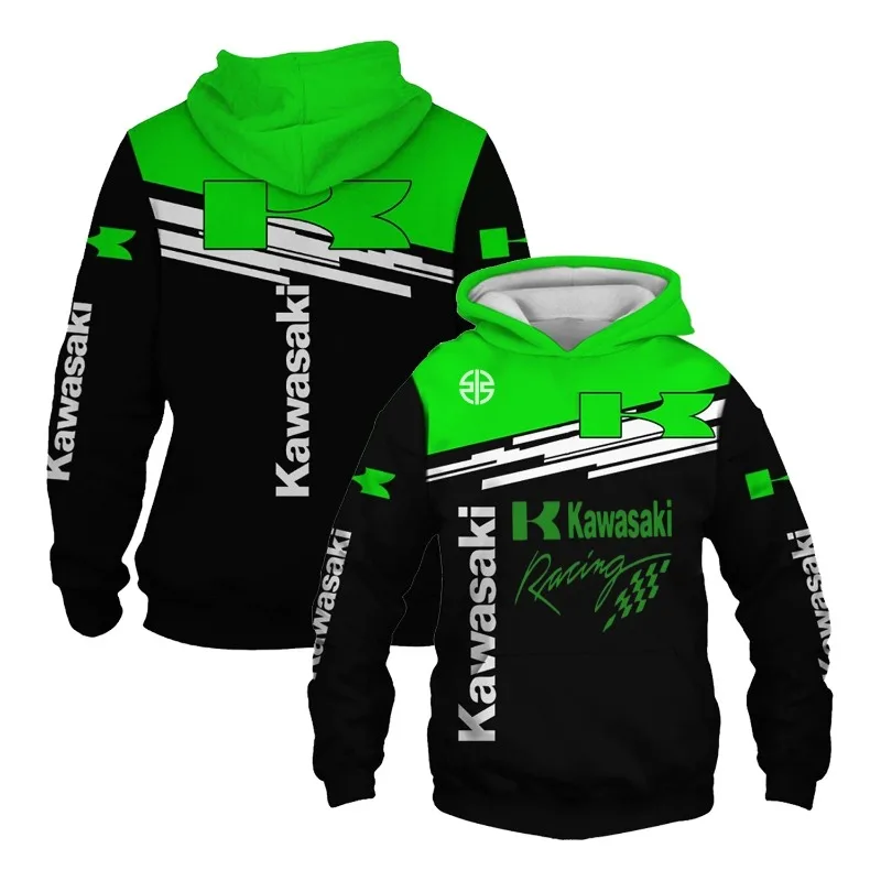 

Kawasaki толстовка с 3D принтом уличное платье толстовка унисекс мотоциклетная толстовка пуловер спортивная одежда