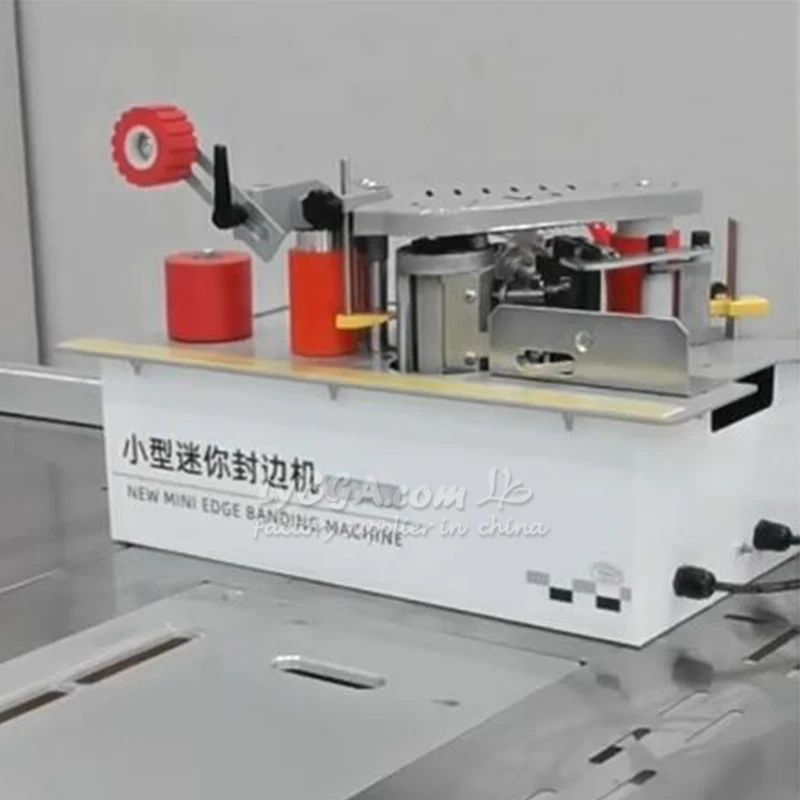 MINI-Kantenanleimmaschine für Sägetisch, Bankkantenanleimmaschine, maßgeschneidertes gebogenes/gerades Holzbearbeitungswerkzeug mit doppeltem Verwendungszweck für gerade/unregelmäßige Geräte