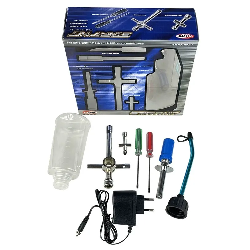 

VRX Racing 1Set H0022 Nitro Starter Kit / Glow Plug Igniter Tool 1.2V 1800MAH For VRX Trucks Buggies Drift Cars 4WD RC Car Toys