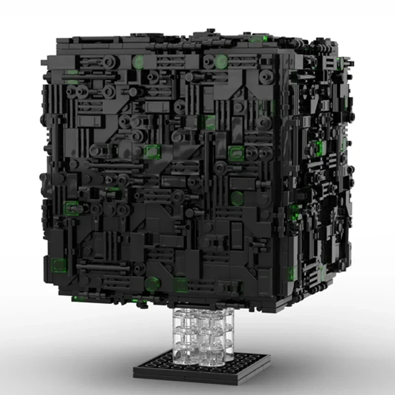 Moc tijolos de construção popular estrela jogo modelo micro borg cubo tecnologia blocos modulares presente brinquedos natal diy conjuntos montagem