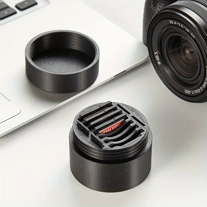 

Mini SD Card Storage Box with Lid, Camera TF Card Holder, Portable Multi-Slot Dustproof Scratchproof Card Protection Case