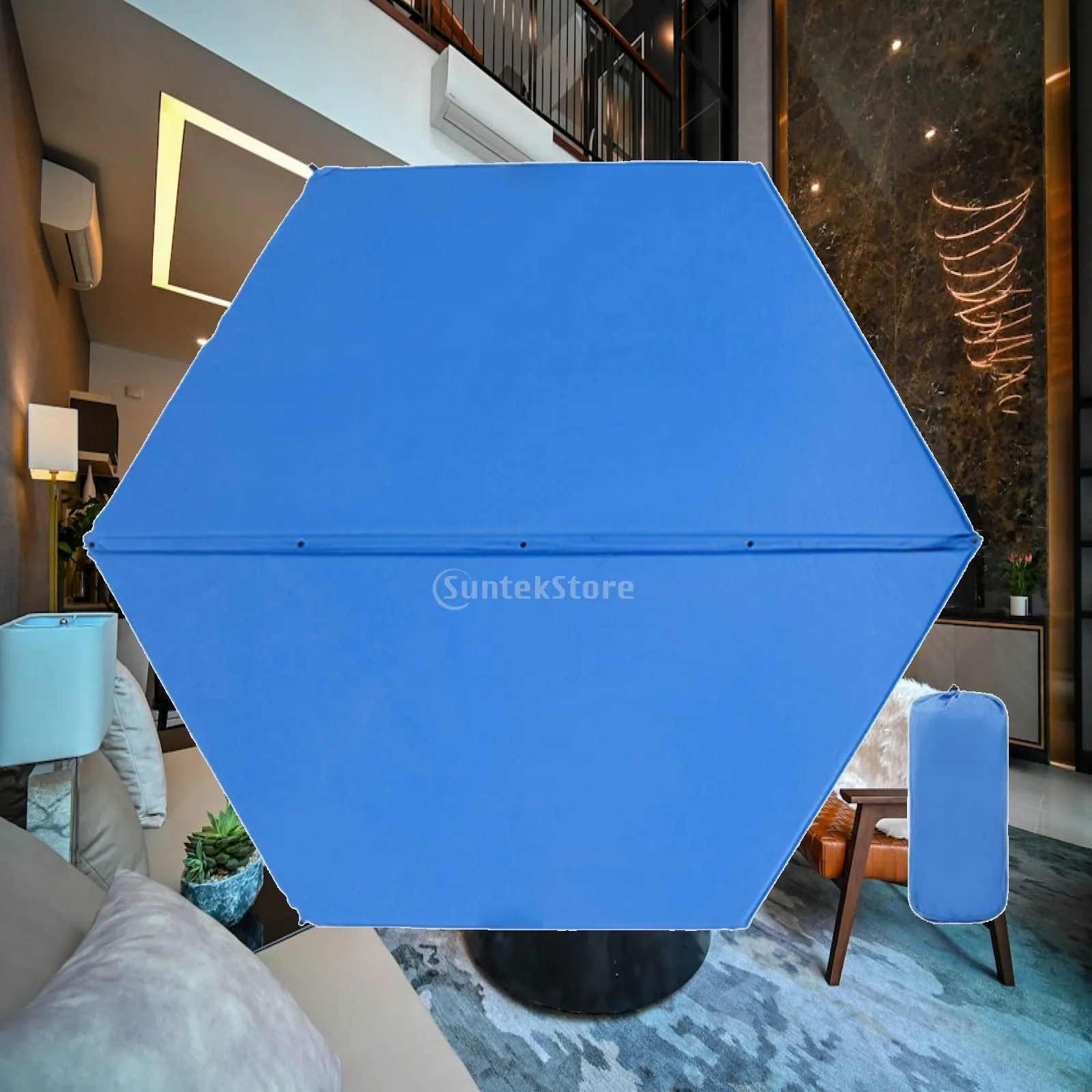 Thick Cushioned Camping Pad for Car and Tent Outdoor Use Self Inflating Mat with Memory Foam for Emergency Guest Bed