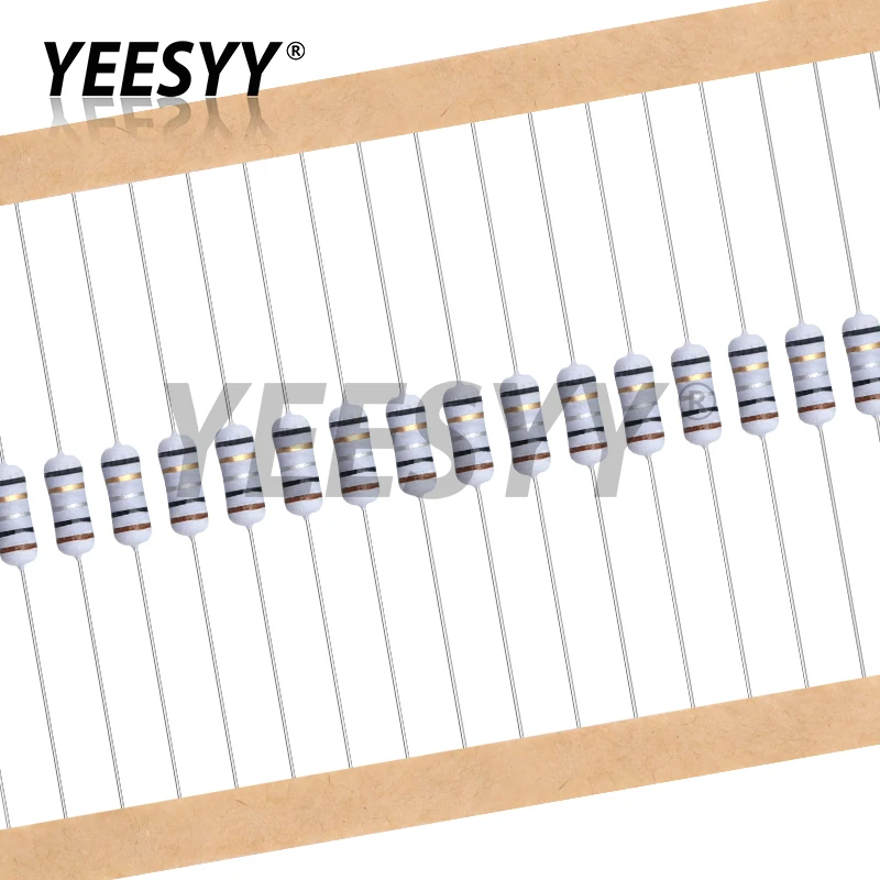 20pcs 1/2W 5% 0.5W Wire Wound Resistor Fuse Winding Resistance 0.1R 0.1 0.15 0.22 0.33 0.5 1 2.2 4.7 6.8 10 22 47 68 100 220 ohm