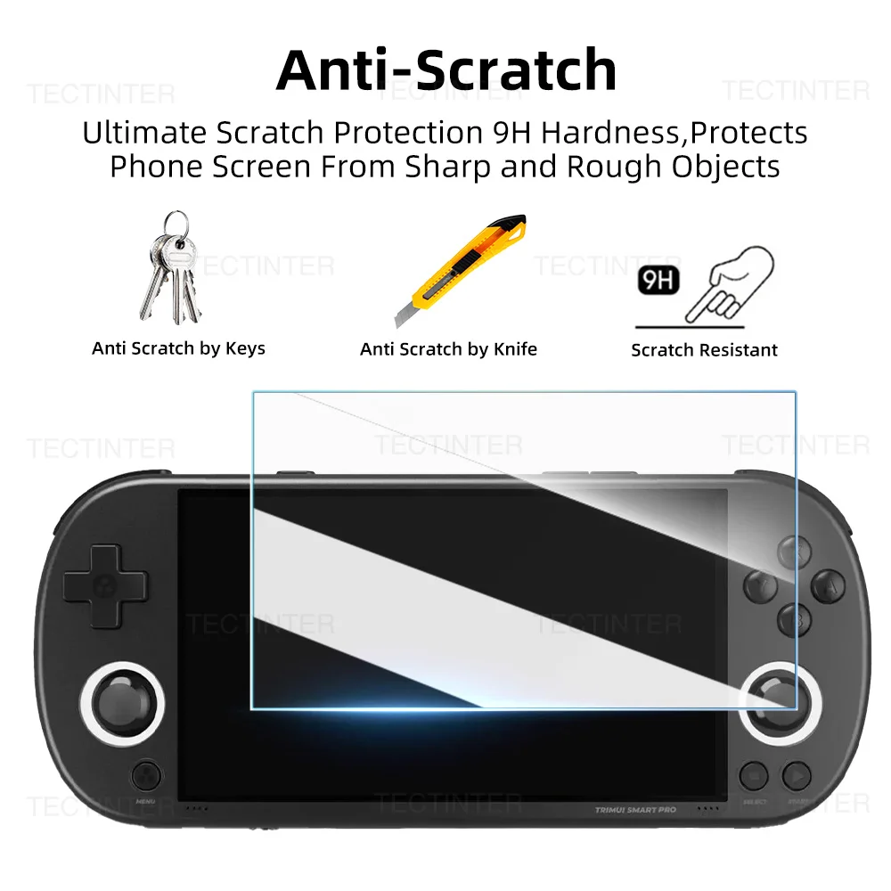 1/2/3 قطعة واقي للشاشة مضاد للخدش لوحدة تحكم ألعاب Trimui Smart Pro 9H طبقة رقيقة واقية من الزجاج المقسى ملحقات الألعاب