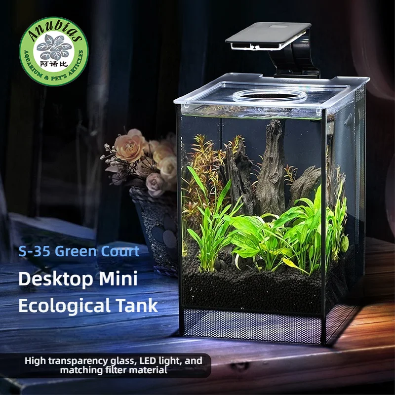 

Высококачественный интеллектуальный ультратихий аквариум Arnobi с уникальным интегрированным ландшафтным дизайном из смолы, экологический аквариум S35