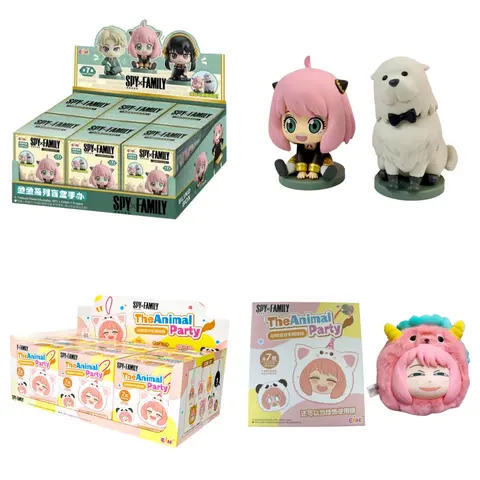 Novo na caixa cega original espião × família anime personagem modelo figura brinquedo coleção decoração anya loid yor bond presente das crianças