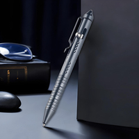 Multipurpose Self Defense Tactical Ballpoint Pen Aluminum Alloy Gel Ink Pen For School Office Stationery Supplies