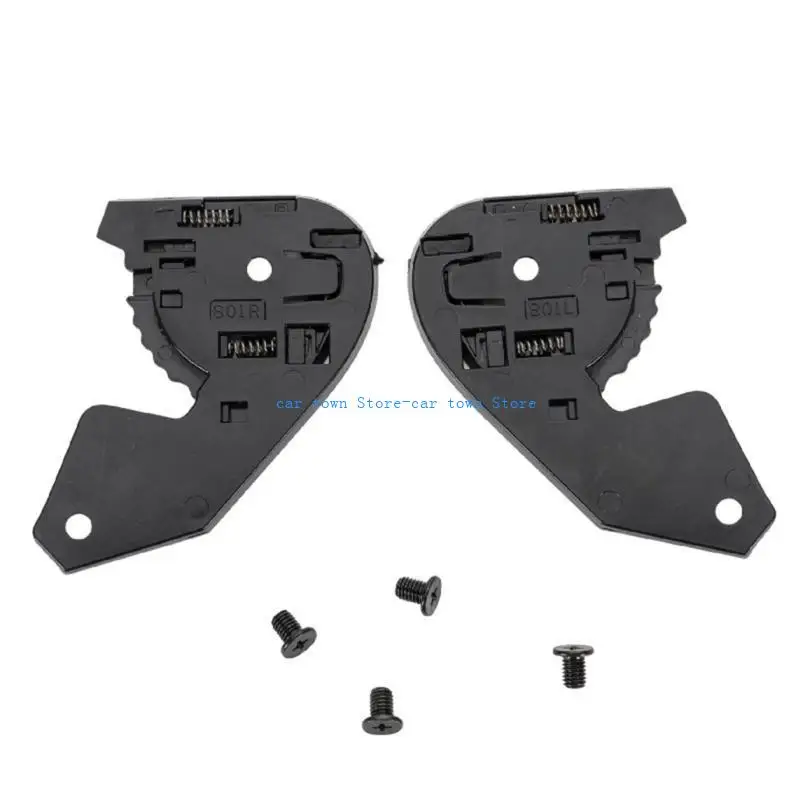 RXJE 1 Pair Helmets Basors Base Plate مع خوذات الدراجات النارية المسمار تواجه قاعدة جائزة الزجاج الأمامي لـ JHM-802 ESACT