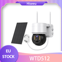 Hiseeu WTD512 1080P WiFi Camera with Solar Panel, 5X Zoom, PIR Motion Detection, 2-way Audio Video, Surveillance Camera