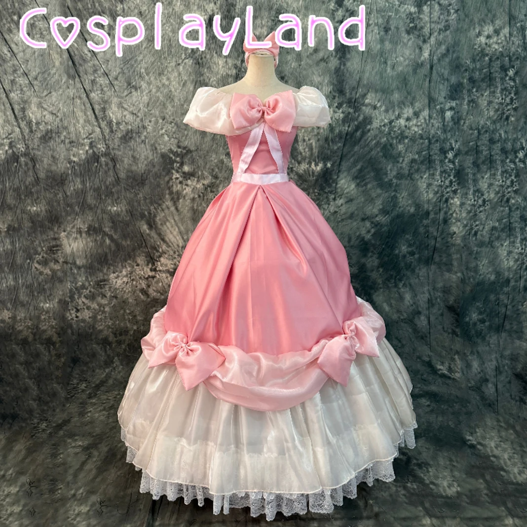 

Princess Pink Dress Custom Made Princess Cosplay Costume Women Fancy Dress Halloween Costume Role Play Carnival Part Ball Gown
