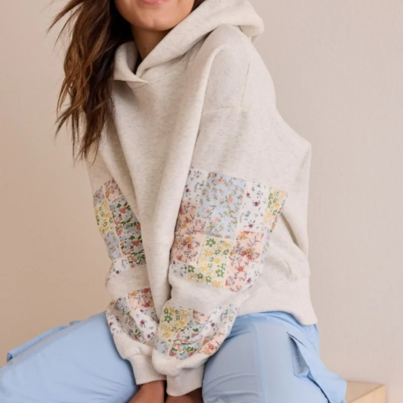 

Милые толстовки с вышивкой для девочек-подростков, женский свитшот большого размера Y2k с графическим рисунком, пуловер с цветочным принтом, эстетический консервативный стиль