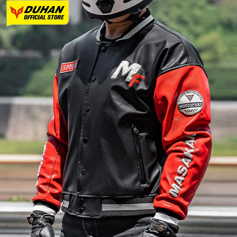 

Winter Warm Motorcycle Jacket Windproof And Waterproof Motorcycle Riding Jacket Anti Fall Baseball Suit Removable inner liner