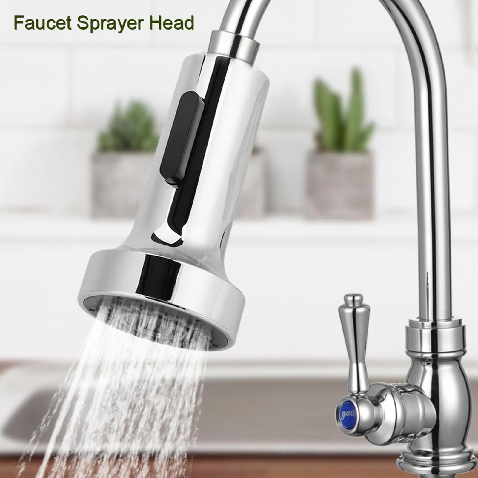 Kitchen Bathroom Pull Out Faucet Sprayer Shower Water Tap Spray Head Replacement Accessory