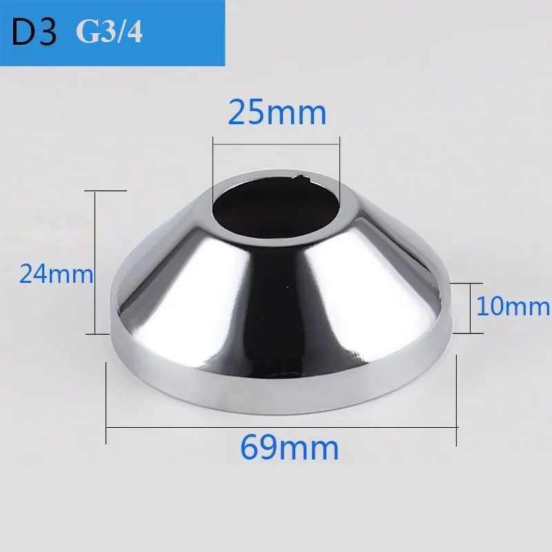 2 Stück Edelstahl Wasser rohr anschluss g3/4 Wasserhahn dekorative Abdeckung erhöhen Panel Dusche Küchen armatur Zubehör