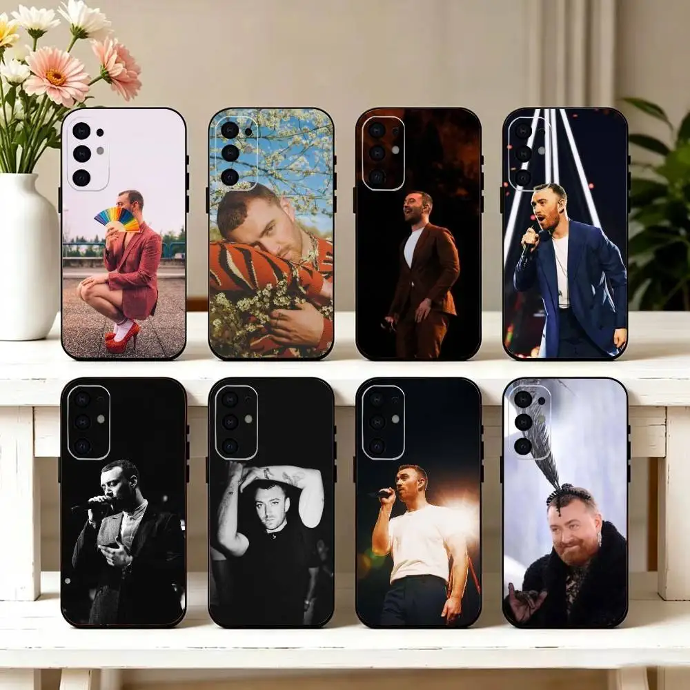 S-Soul vocalist S-Sam Smith Phone Case For Samsung S25,S24,S21,S22,S23,S30,Ultra,S20,Plus,Fe,Lite,Note,10,Black Cover