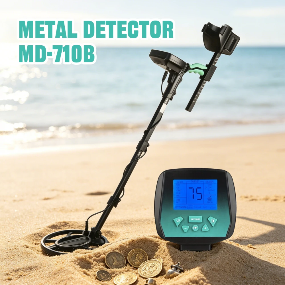 Metal Detectors MD710B Instrument Underground Treasure Hunter Treasure Detector Handheld High-precision Visual Archaeological