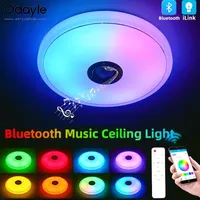 Modern RGB Music Ceiling Light Bluetooth Tuya APP Living Room Bedroom Home Decoration Lighting Fixtures Smart LED Audio Lights