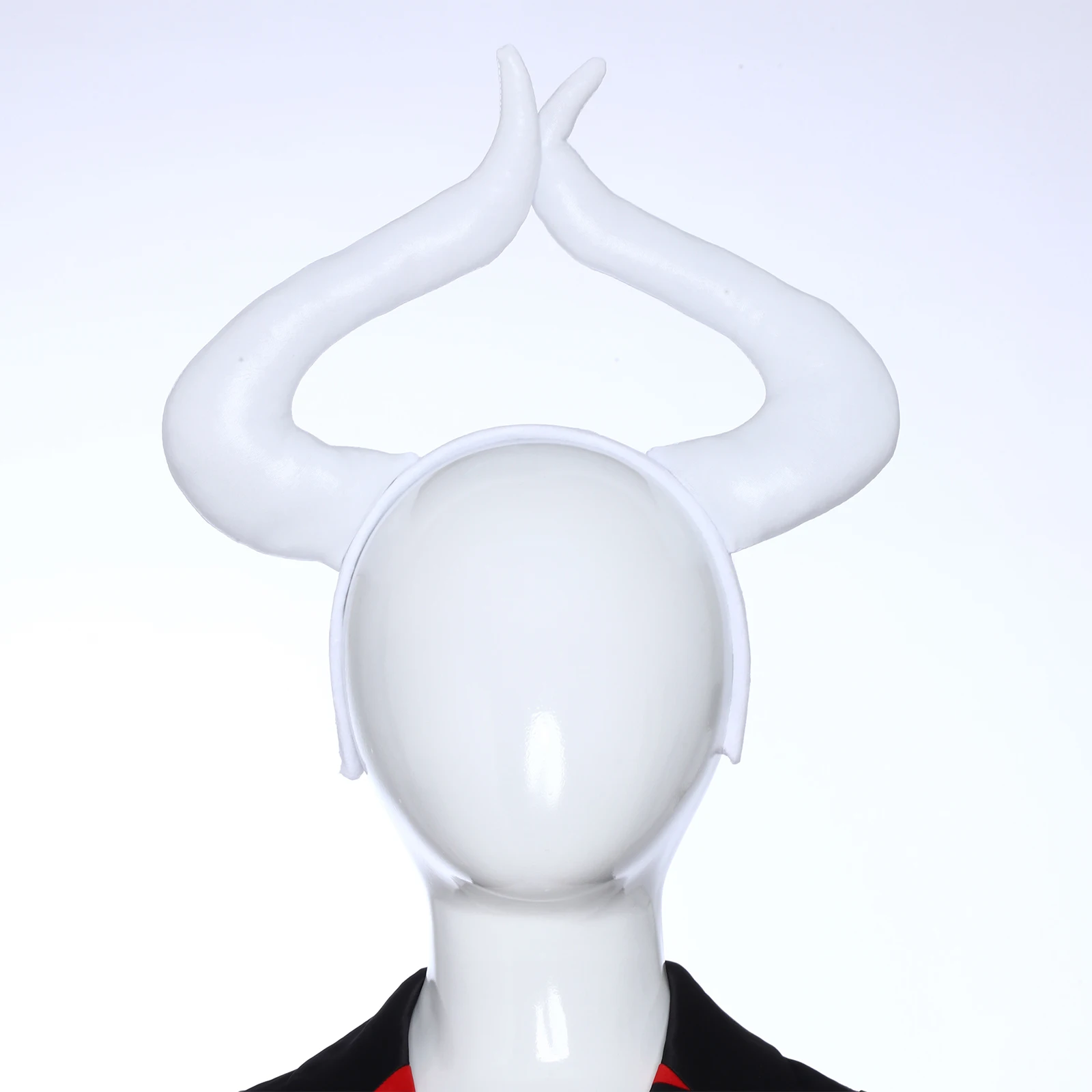 Fascia per capelli unisex in corno per adulti e bambini con coda a punta triangolare Accessorio per costume cosplay per copricapo per giochi di ruolo di carnevale di Halloween