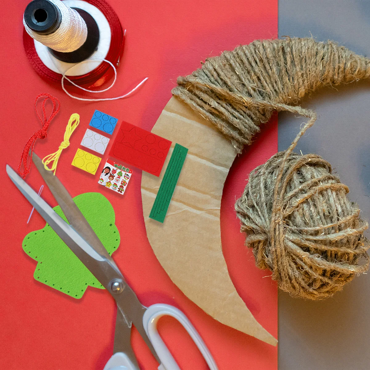 

6Pcs Kids Christmas Craft Sewing Kits DIY Handmade Bag Safe Durable Material Parent-Child Activity Workshop Accessories