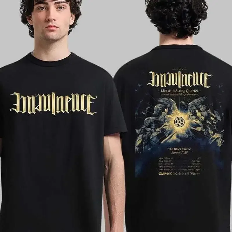 Imminence The Black Finale Europe Tour 2025 Datumsliste Zweiseitiges T-Shirt