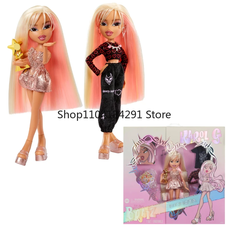 

Оригинальная брендовая новая кукла Bratz, ограниченная серия, кукла Bratz, набор кукол знаменитостей Carol G., подарок для девочек, игрушка, коллекционная фигурка