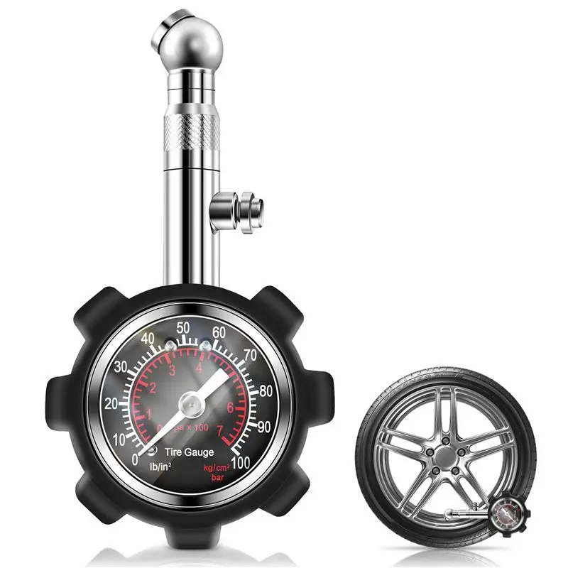 Hot Selling-Car 100Psi Multi-Function Tire Pressure Gauge Tire Pressure Monitoring Meter Tire Pressure Gauge,Car 100Psi Multi-Fu